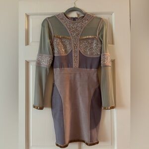 Long sleeve bandage dress size M